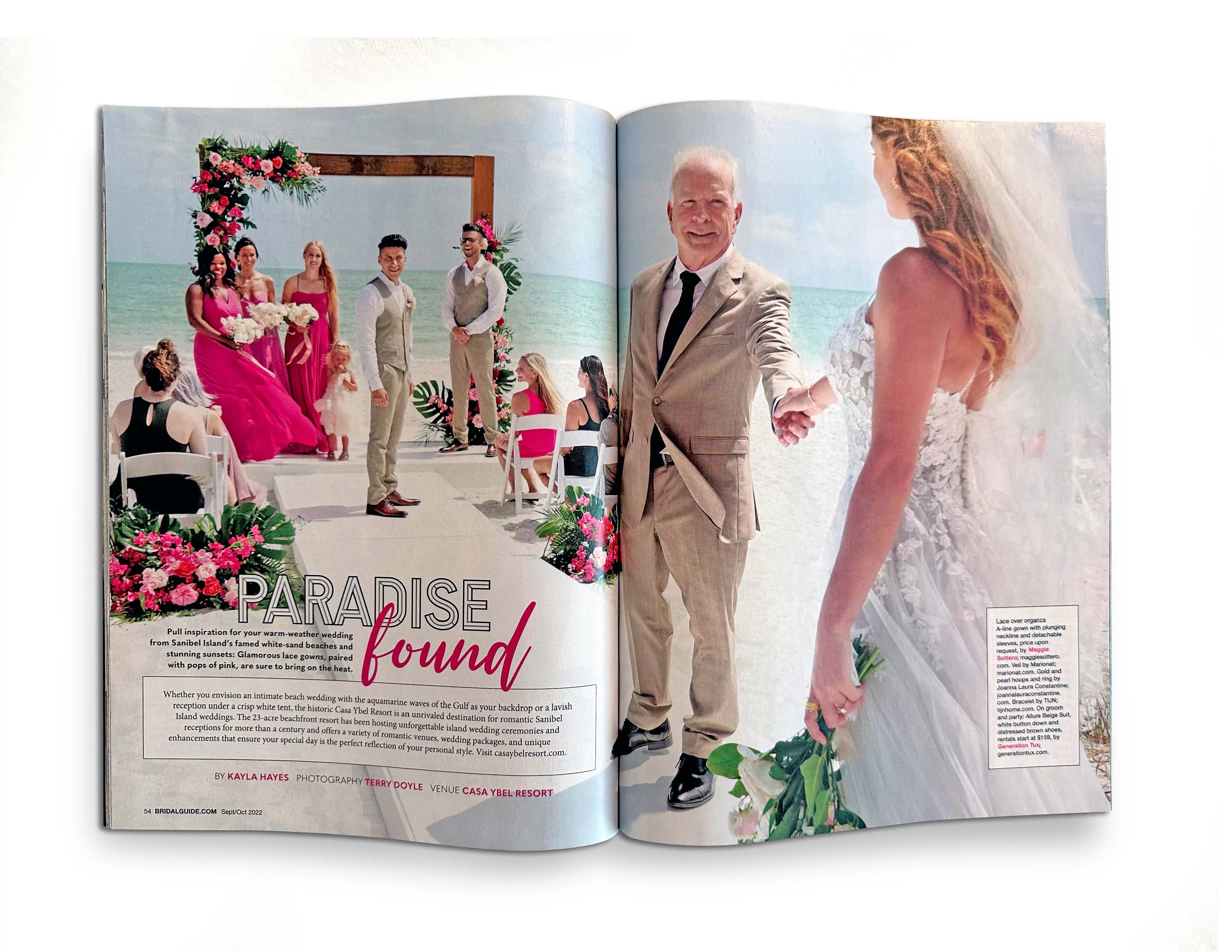 Screenshot of Bridal Guide magazine - page 2